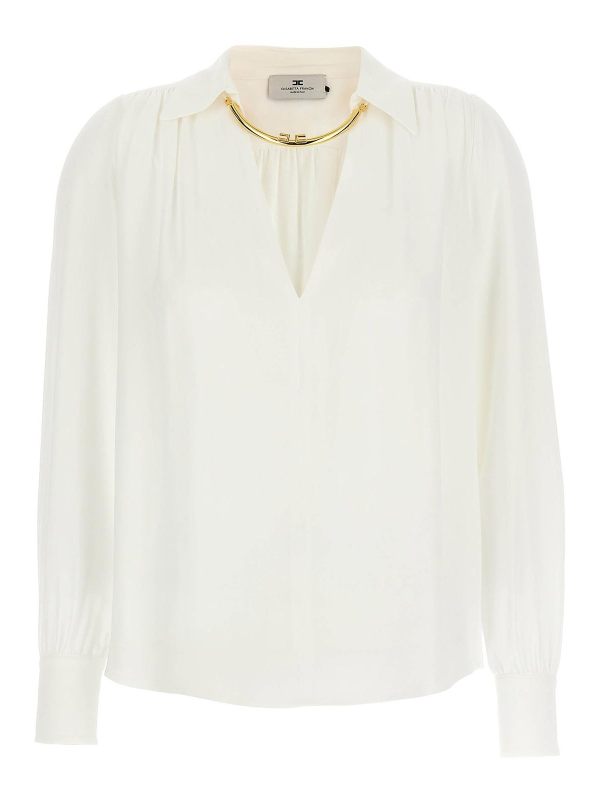 Elisabetta Franchi Chemise - Blanc