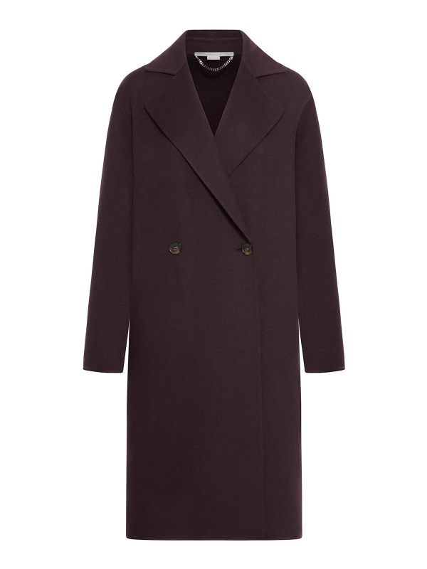 Stella Mccartney Manteau Au Genou - Marron