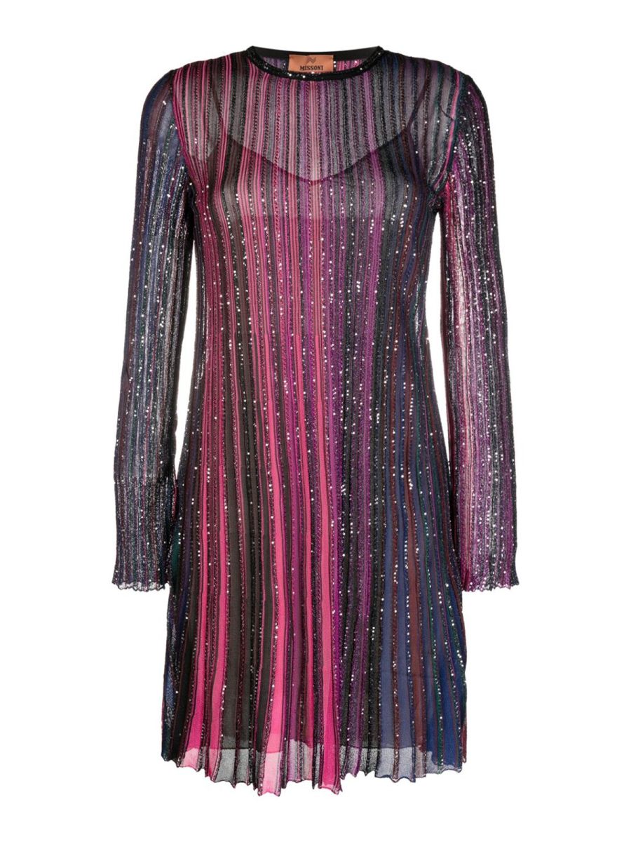 Missoni Robe Courte - Violet
