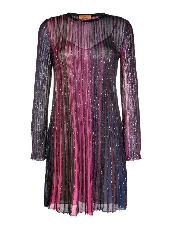 Missoni Robe Courte - Violet