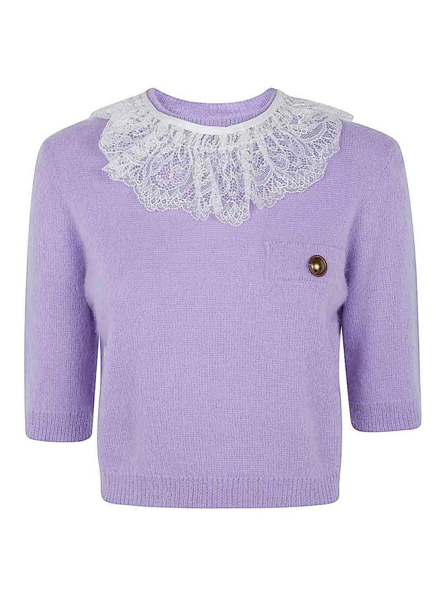 Twinset Pull Col Rond - Rose