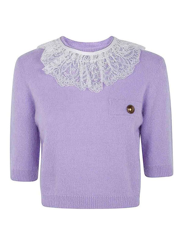 Twinset Pull Col Rond - Rose