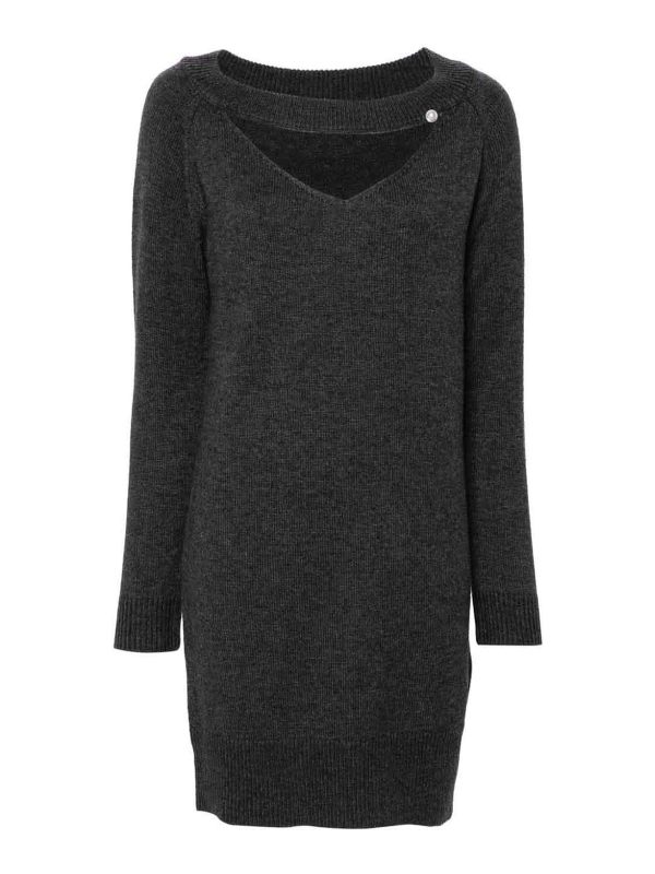 Liu Jo Robe Au Genou - Gris