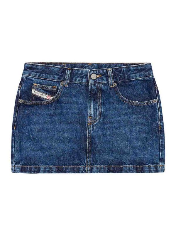 Diesel Mini Jupe - Clair Délavé