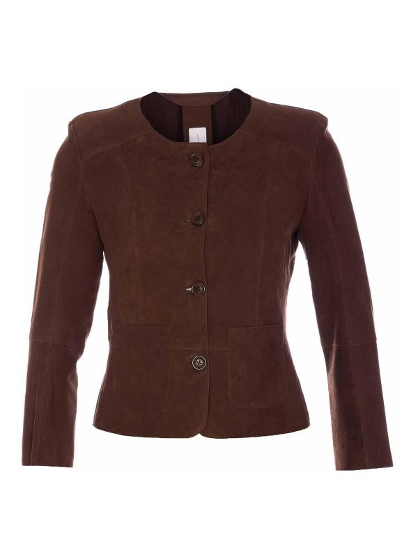 Bully Blouson En Cuir - Marron