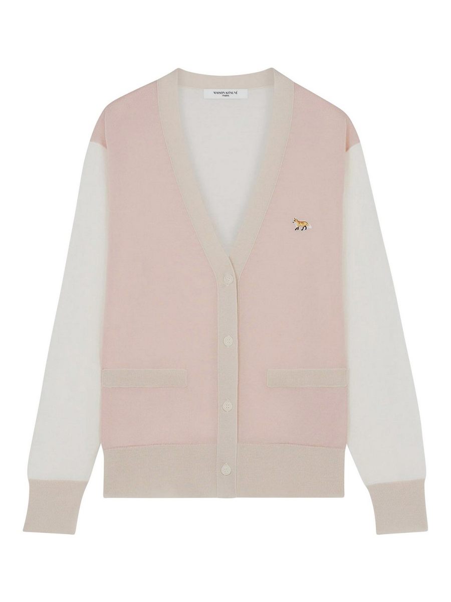 Maison Kitsuné Pull Col Rond - Rose