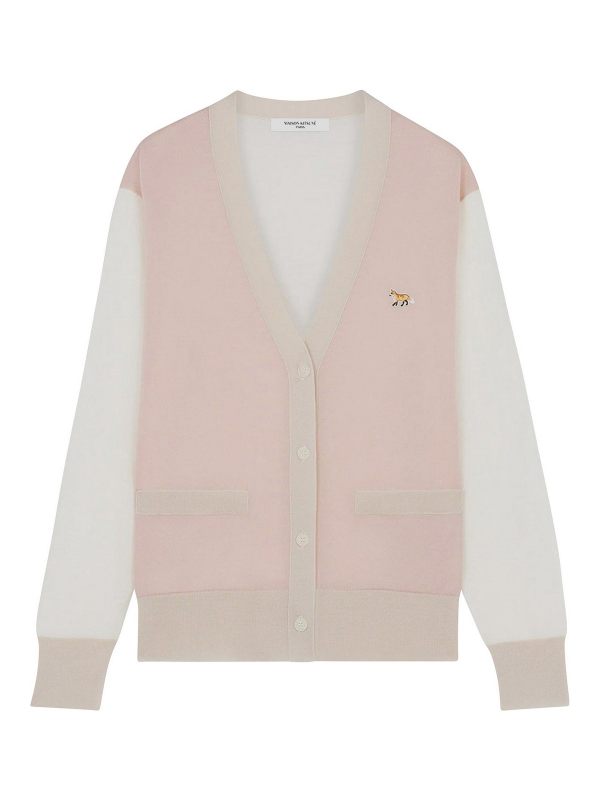 Maison Kitsuné Pull Col Rond - Rose