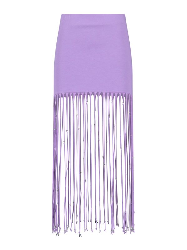 Rotate Birger Christensen Jupe Midi - Violet