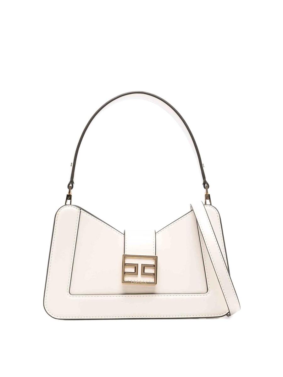 Elisabetta Franchi Sac Bandoulière - Crèm