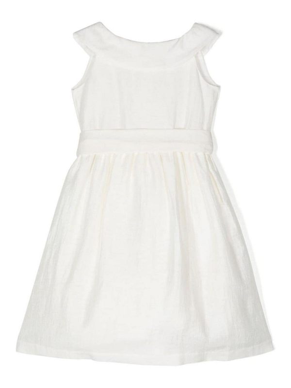 Il Gufo Robe Au Genou - Blanc
