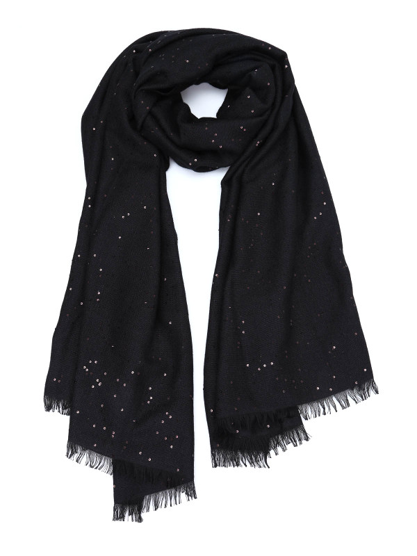 Brunello Cucinelli Écharpe Noir Pour Femm
