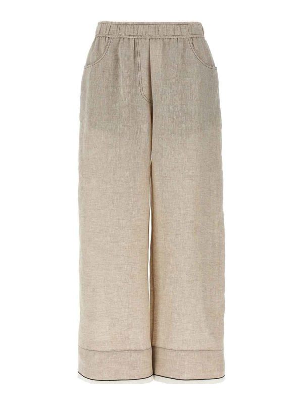 Brunello Cucinelli Pantalons Décontractés - Gris