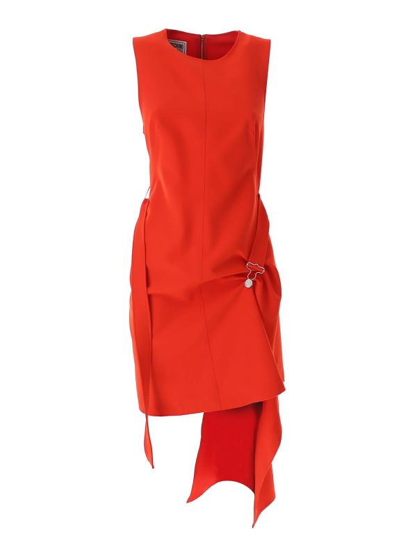 Moschino Jeans Robe Courte - Rouge