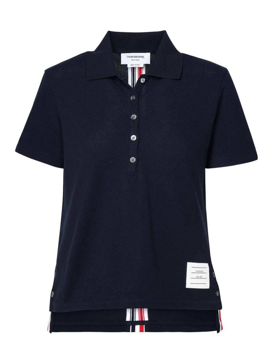 Thom Browne Polo - Bleu Foncé