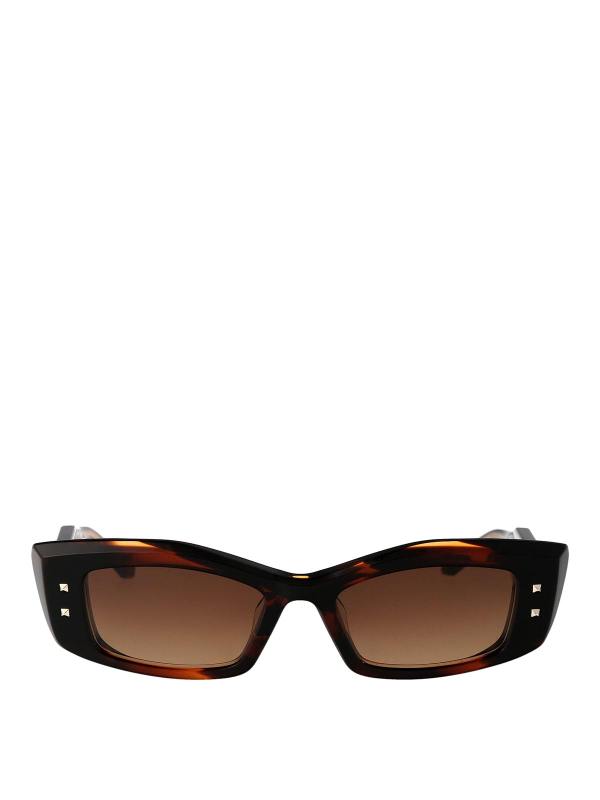 Valentino Garavani Lunettes De Soleil - Marron