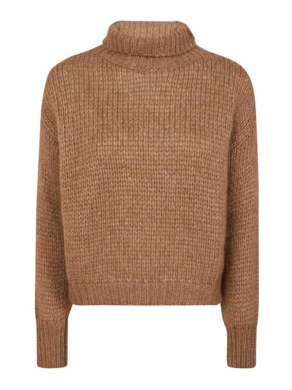 Roberto Collina Pull Col Roulé - Camel