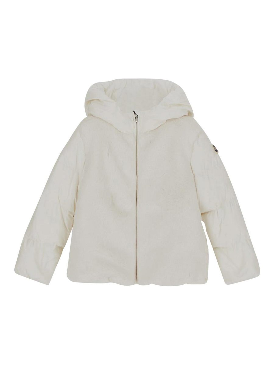Moncler Jr Manteau Court - Blanc
