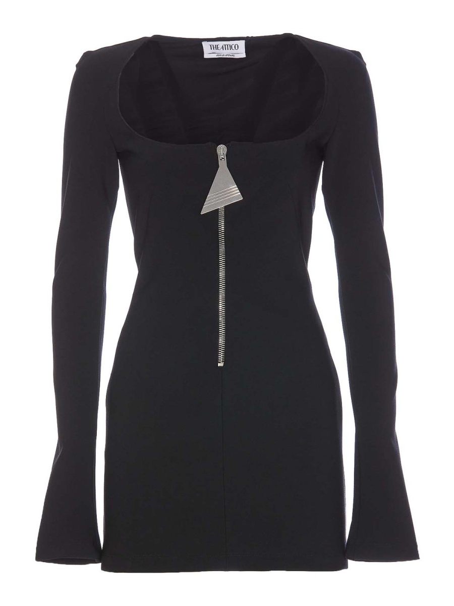 The Attico Robe Courte - Noir