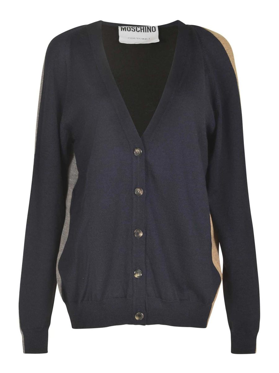 Moschino Pull Col Rond - Noir