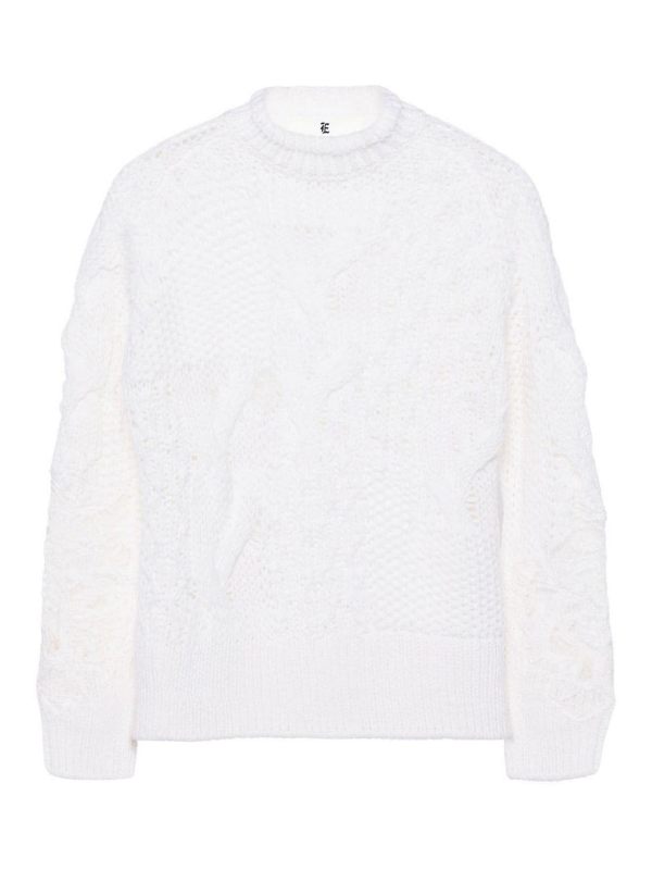 Ermanno Scervino Pull Col Rond - Blanc