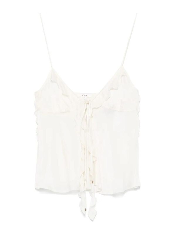 Chloe' Top - Blanc