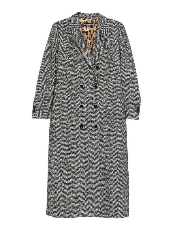 Dolce & Gabbana Manteau Court - Gris
