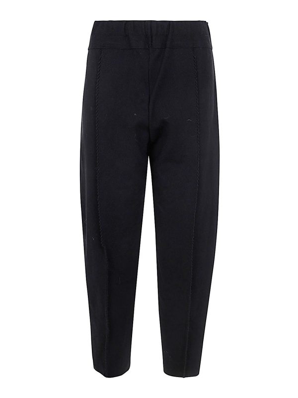 Pleats Please Issey Miyake Pantalons Décontractés - Noir