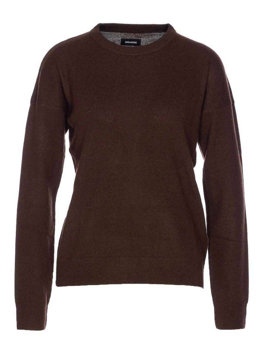 Zadig & Voltaire Pull Col Rond - Marron