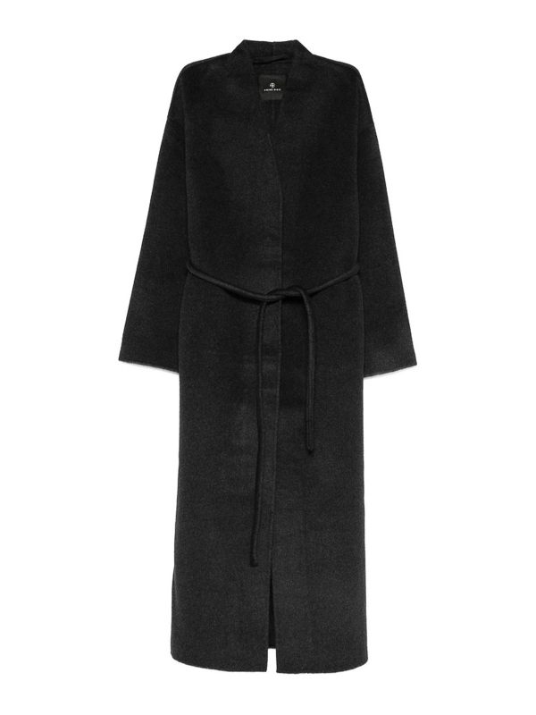 Anine Bing Manteau Long - Gris