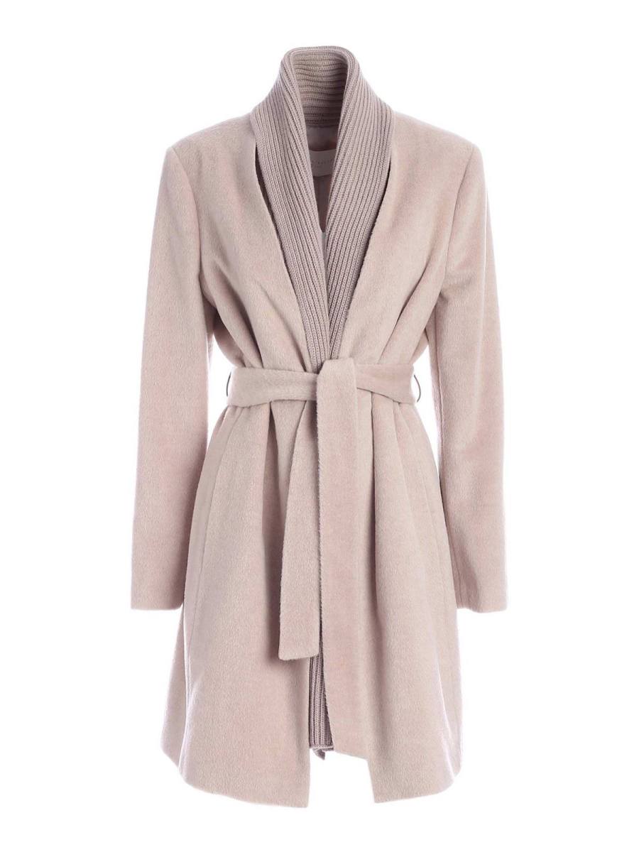 Fabiana Filippi Manteau Au Genou - Beige