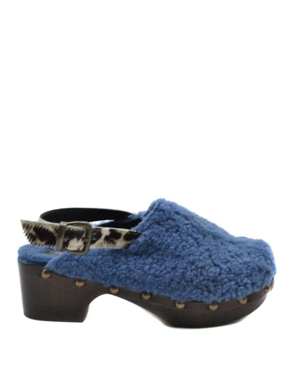 Avec Moderation Mules - Bleu