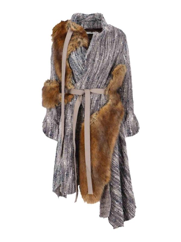 Niccolò Pasqualetti Manteau Court - Gris