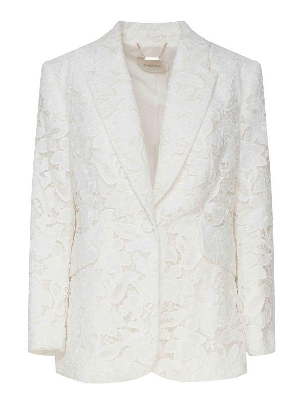 Zimmermann Veste Casual - Blanc
