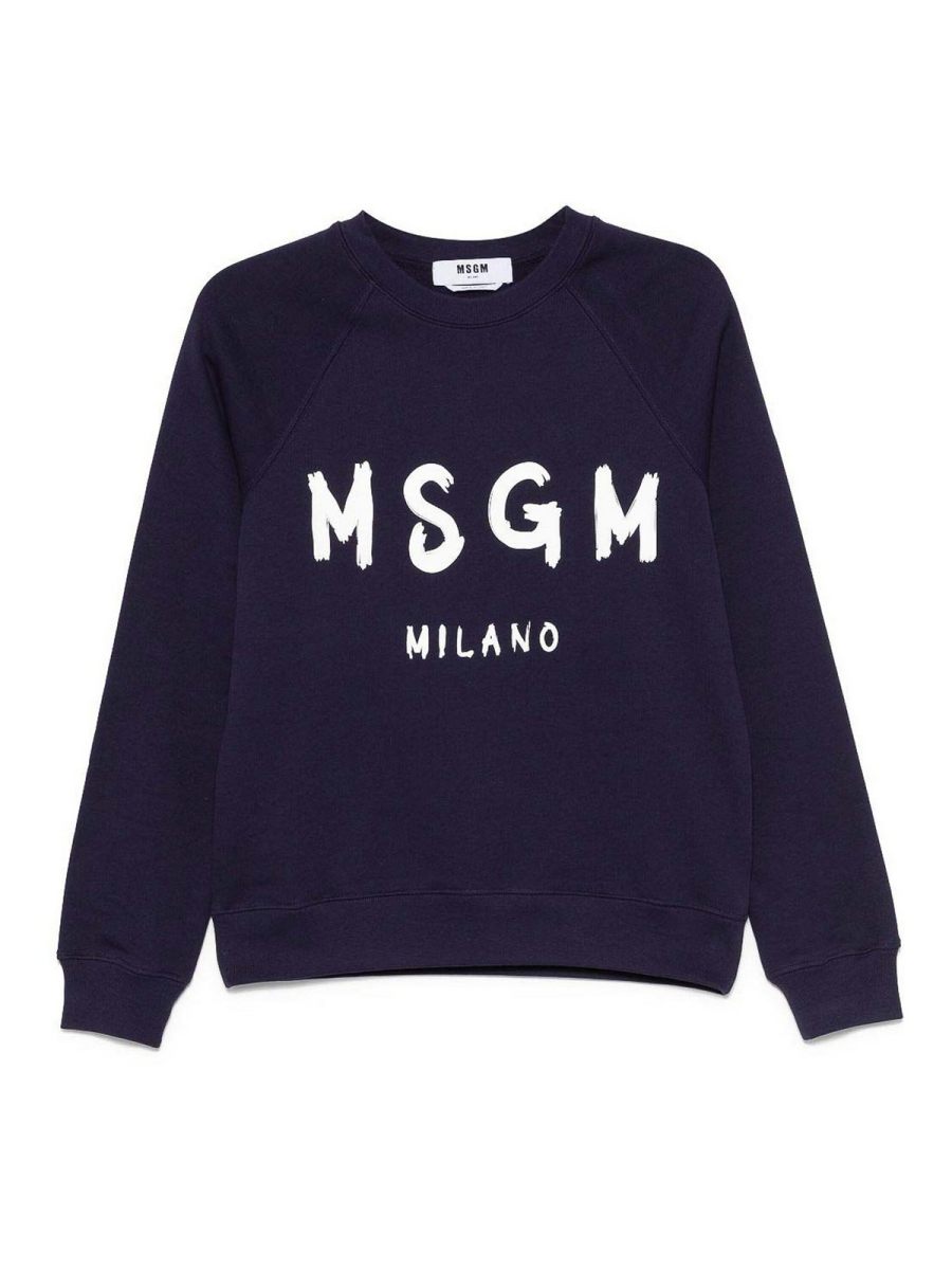 M. S.G. M. Pull Col Rond - Bleu