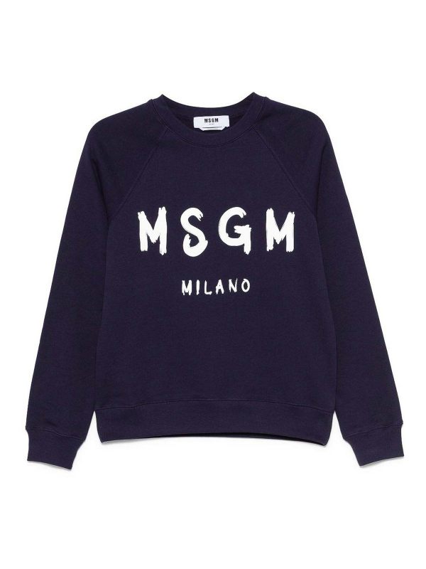 M. S.G. M. Pull Col Rond - Bleu