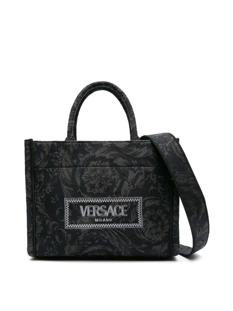 Versace Sac Porté Épaule - Gris Foncé