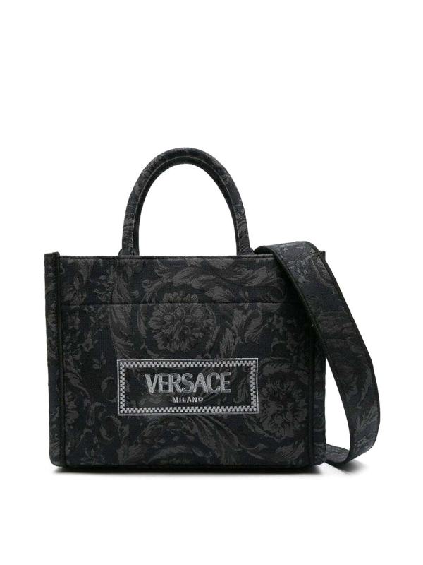 Versace Sac Porté Épaule - Gris Foncé