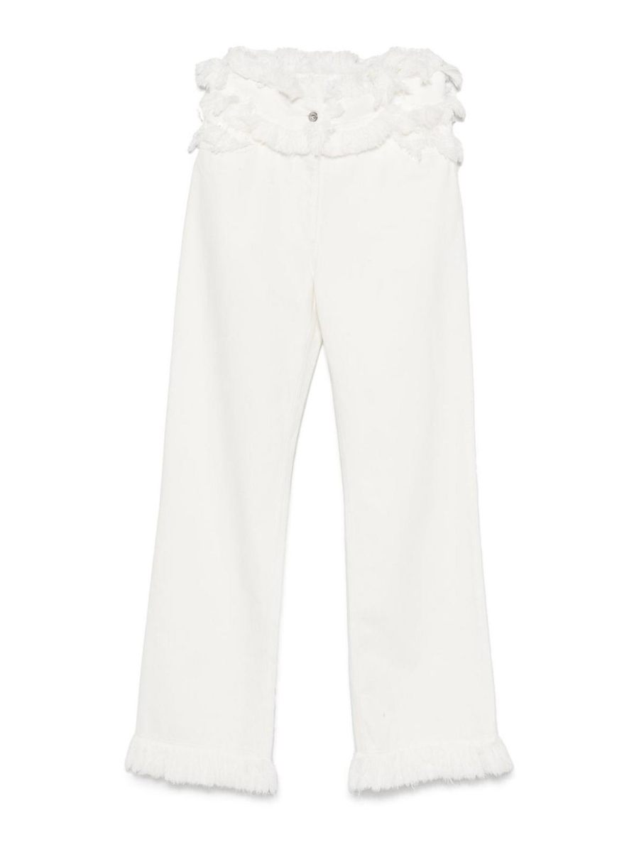 Ferragamo Pantalons Décontractés - Blanc