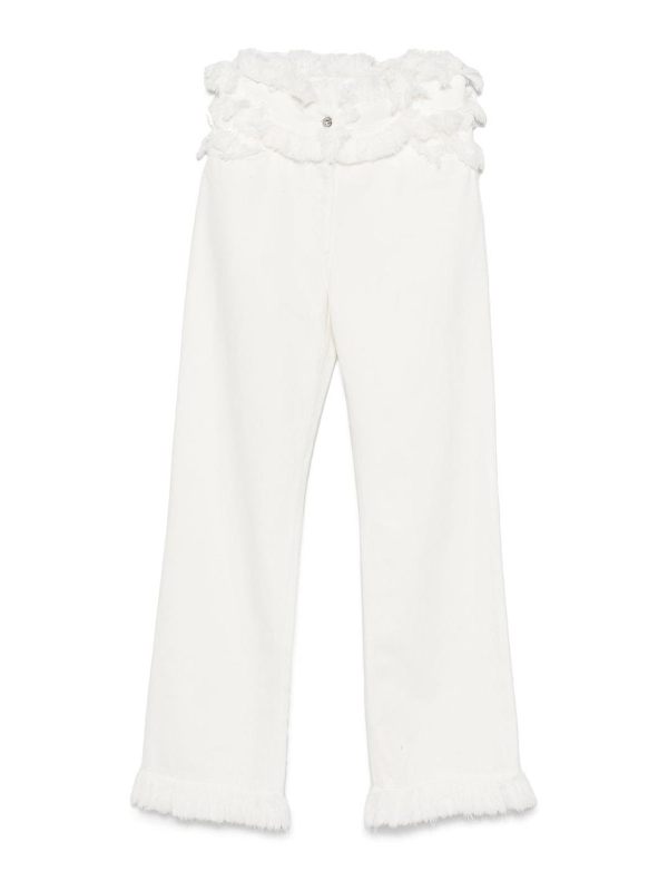 Ferragamo Pantalons Décontractés - Blanc