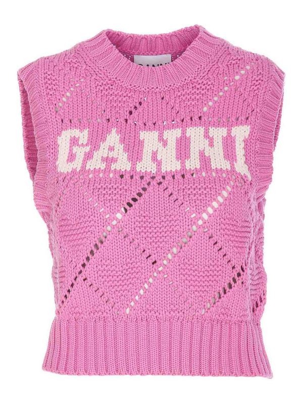 Ganni Gilet - Couleur Chair