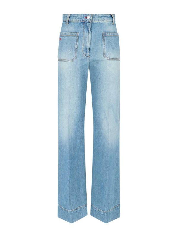 Victoria Beckham Jean Bootcut - Bleu