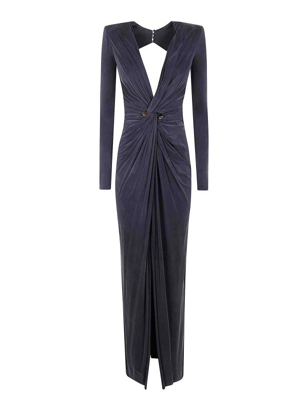 Elisabetta Franchi Maxi Robe - Gris