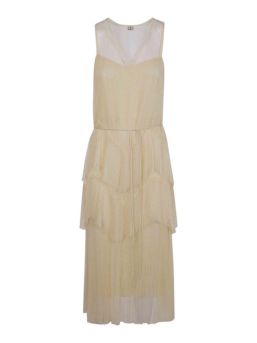 Twinset Robe Au Genou - Orange