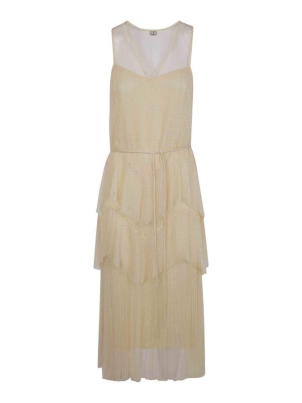 Twinset Robe Au Genou - Orange