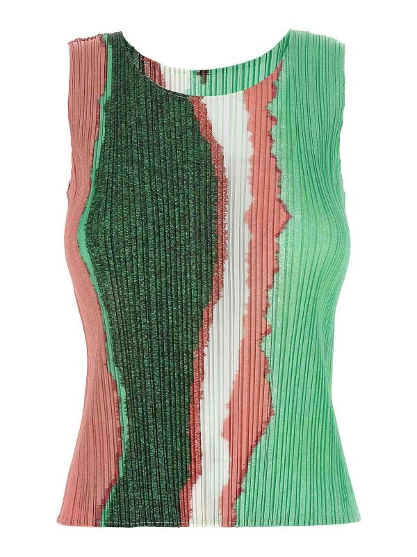 Pleats Please Issey Miyake Top - Vert