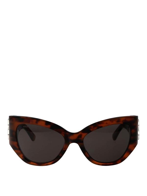 Balenciaga Lunettes De Soleil - Marron