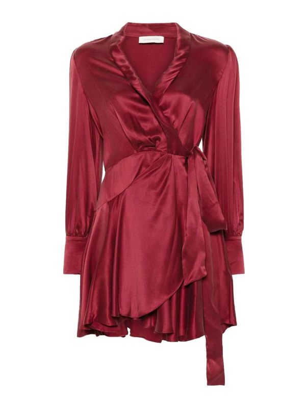 Zimmermann Robe De Cocktail - Bordeaux