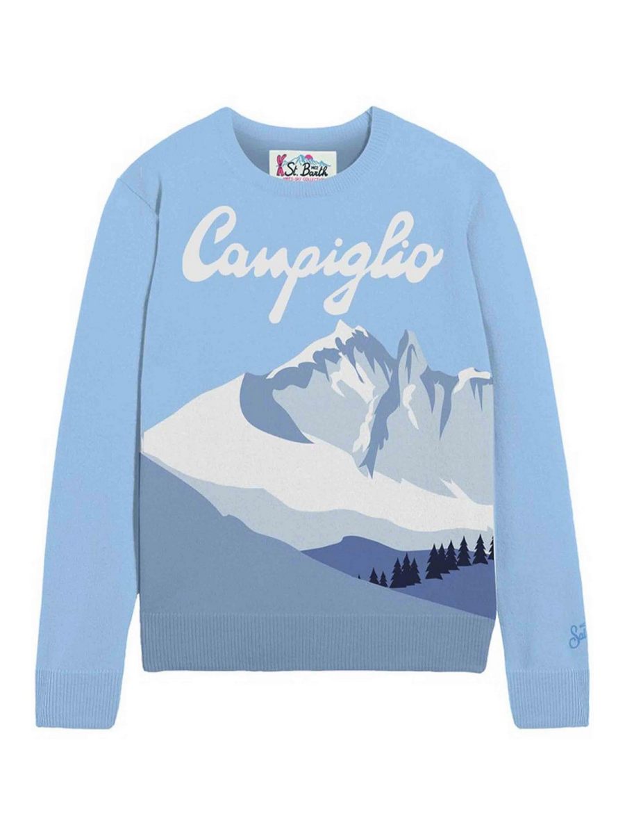Mc2 Saint Barth Pull Col Rond - Bleu