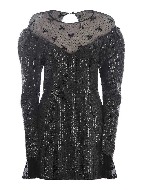 Rotate Birger Christensen Robe Courte - Noir