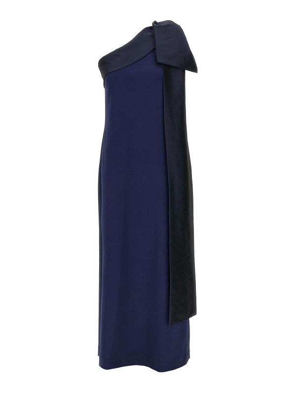 Bernadette Robe Au Genou - Bleu